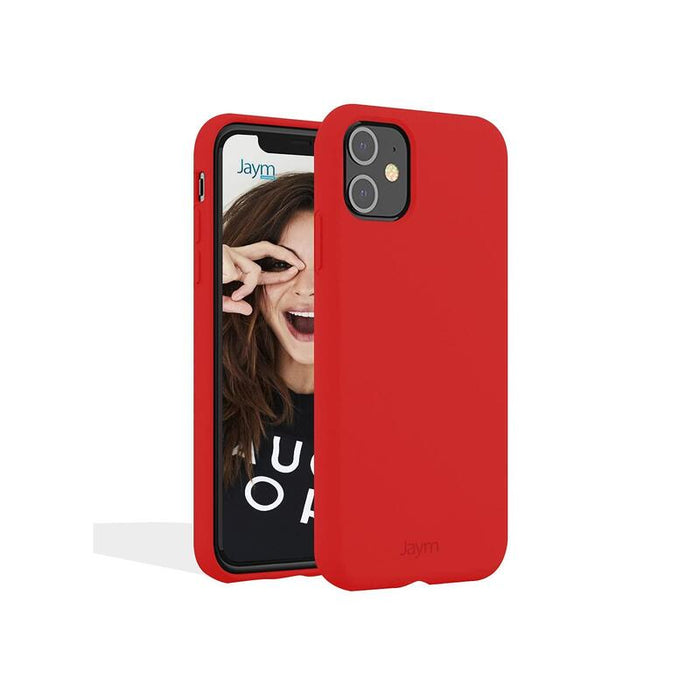 Funda Premium De Silicona Y Microfibra Para Apple Iphone 12 Mini (5.4) Rojo - Jaym® Classic®**