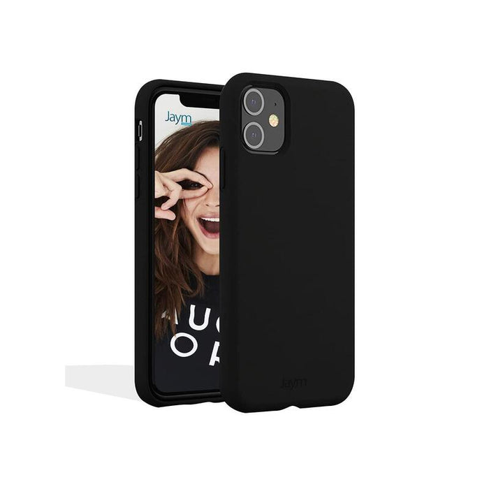 Funda Premium De Silicona Y Microfibra Para Apple Iphone 13 Mini Negro - Jaym® Classic® **