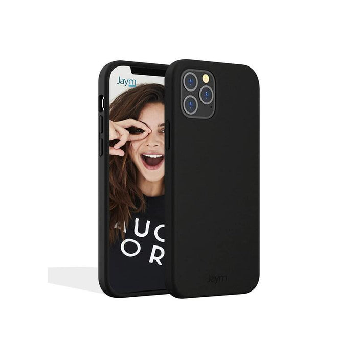 Funda Premium De Silicona Y Microfibra Para Apple Iphone 13 Pro Max Negro - Jaym® Classic® **