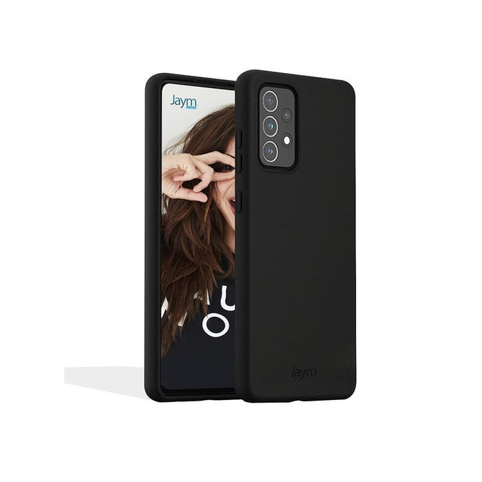 Funda Premium De Silicona Y Microfibra Para Samsung Galaxy A32 5g Negra - Jaym® Classic®**
