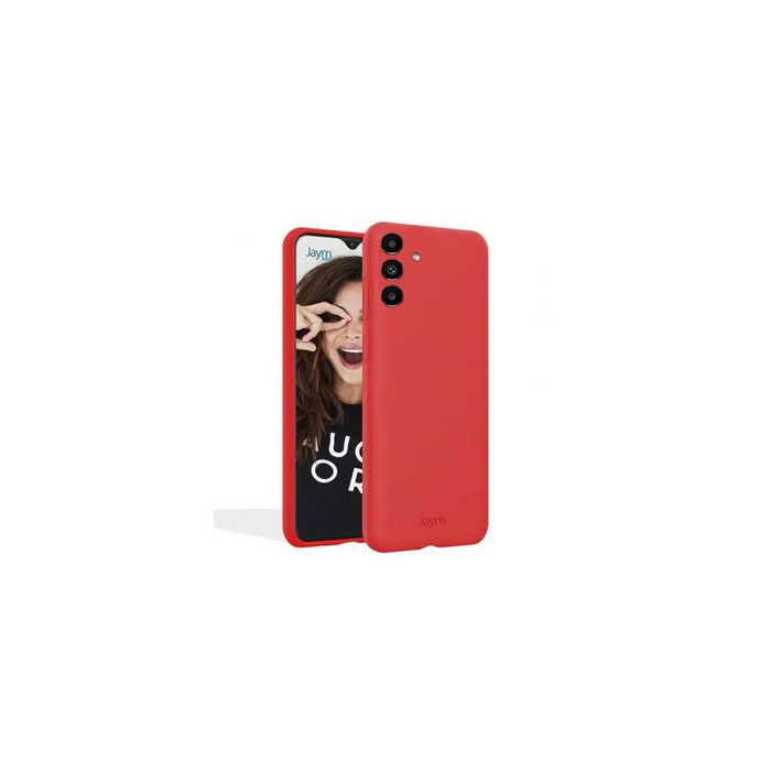 Funda Premium De Silicona Y Microfibra Para Samsung Galaxy S23 Fe Rojo - Jaym® Classic® **
