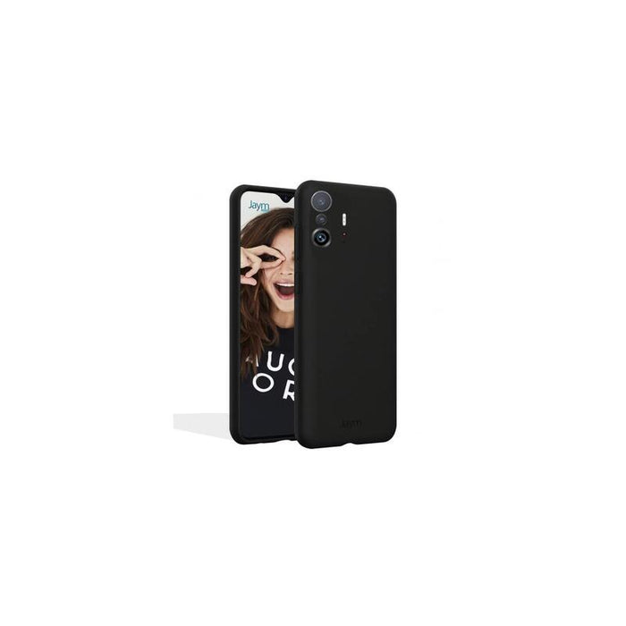 Funda Premium De Silicona Y Microfibra Para Xiaomi 13t / 13t Pro Negro - Jaym® Classic®