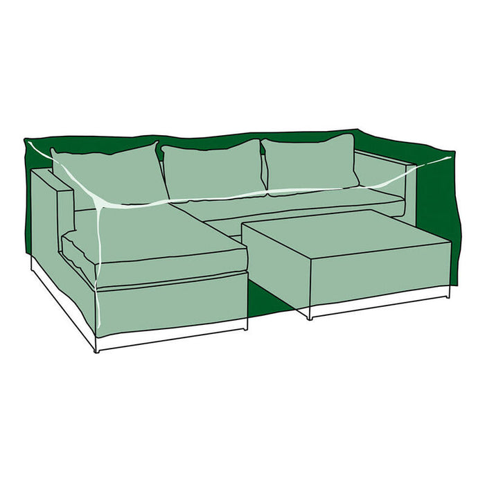 Funda Protección Cubre Chaiselong+Mesa 213x132x74cm 240g/M²