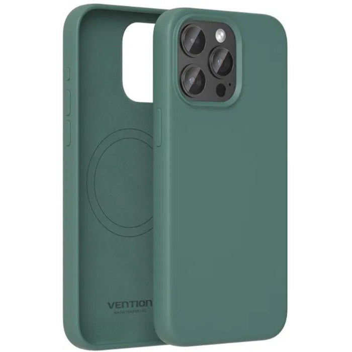 Funda Silicona Con Magsafe Vention Kudg0-20 Compatible Con Iphone 13 Mini Verde