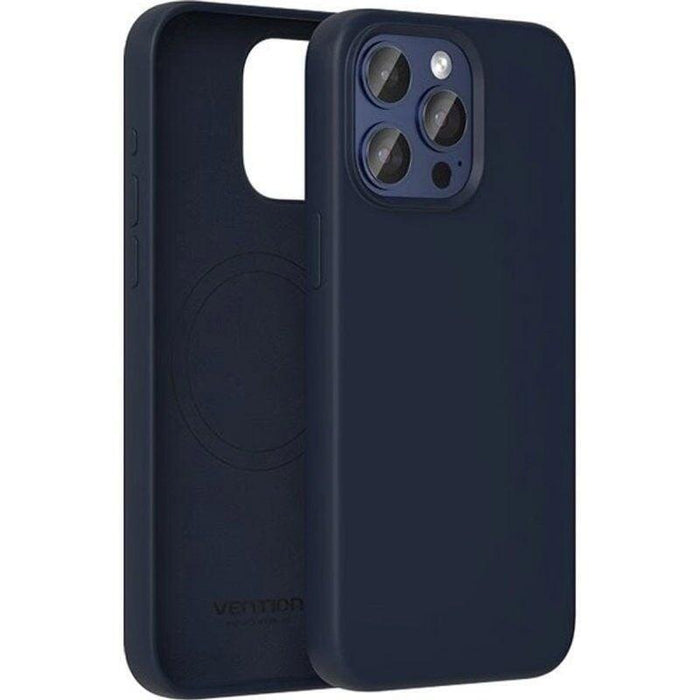 Funda Silicona Con Magsafe Vention Kudl0-30 Compatible Con Iphone 13 Pro Azul Medianoche