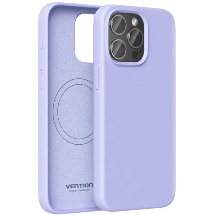 Funda Silicona Con Magsafe Vention Kuev0-20 Compatible Con Iphone 14 Plus Morado