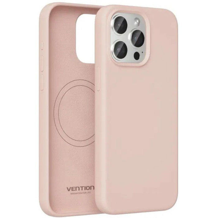 Funda Silicona Con Magsafe Vention Kufp0-20 Compatible Con Iphone 15 Plus Rosa