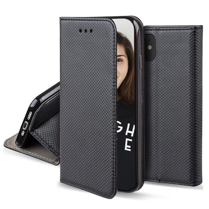 Funda Tipo Libro Con Soporte Magnética Negro Compatible Apple Iphone 15 Pro Max - Jaym®