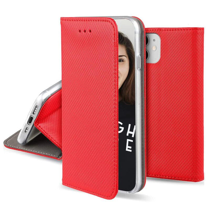 Funda Tipo Libro Con Soporte Magnética Rojo Compatible Samsung Galaxy A16 4g / 5g - Jaym®
