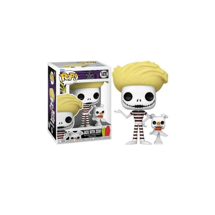 Funko Pop Jack Con Zero En La Playa 1470 - Pesadilla Antes De Navidad - 889698805988