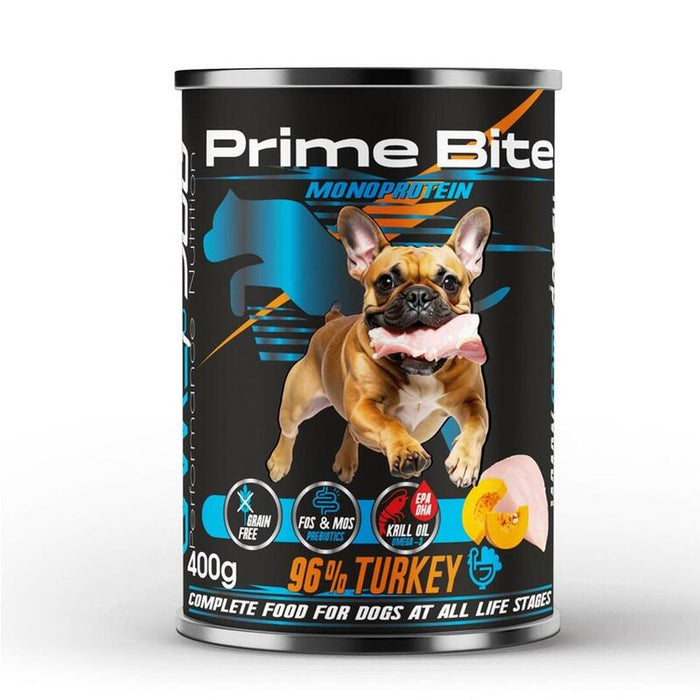 Game Dog Prime Bite Pavo, Calabaza Monoproteína 400g