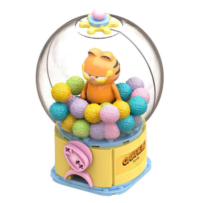 Garfield Gumball Machine Set Construccion 14 Cm Garfield Crystal Ball Series