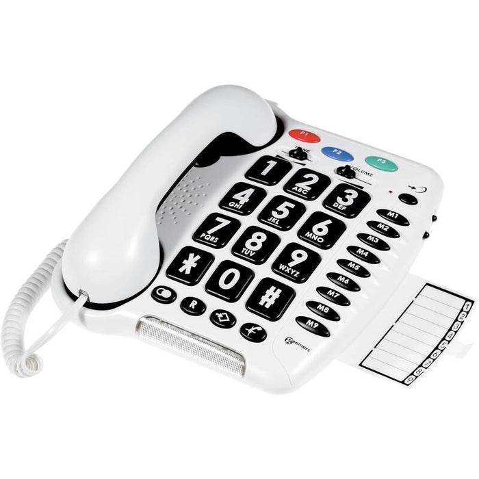 Geemarc Cl100 Schnurgehndenes Telefon Mit Grossen Tamen - 30db