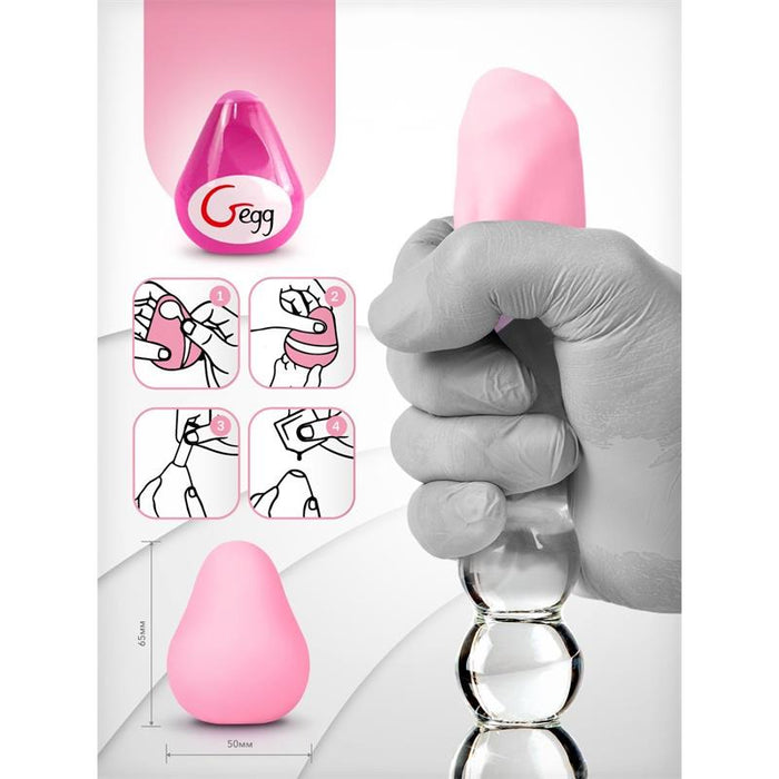 G-Vibe - Huevo Masturbador Texturado Reutilizable Rosa