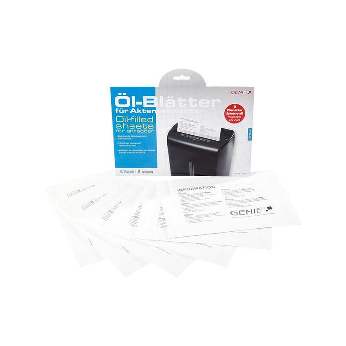 Genie Aceite-Hojas Para Destructora De Documentos Din-A5/6er Pack