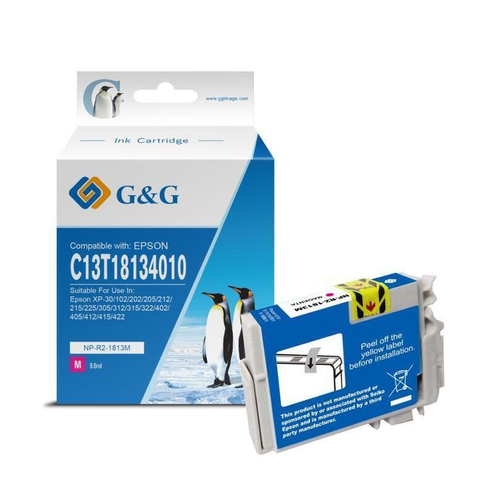 G&G Epson T1813/T1803 (18xl) Magenta Tinta Generico C13t18134010/C13t18034010