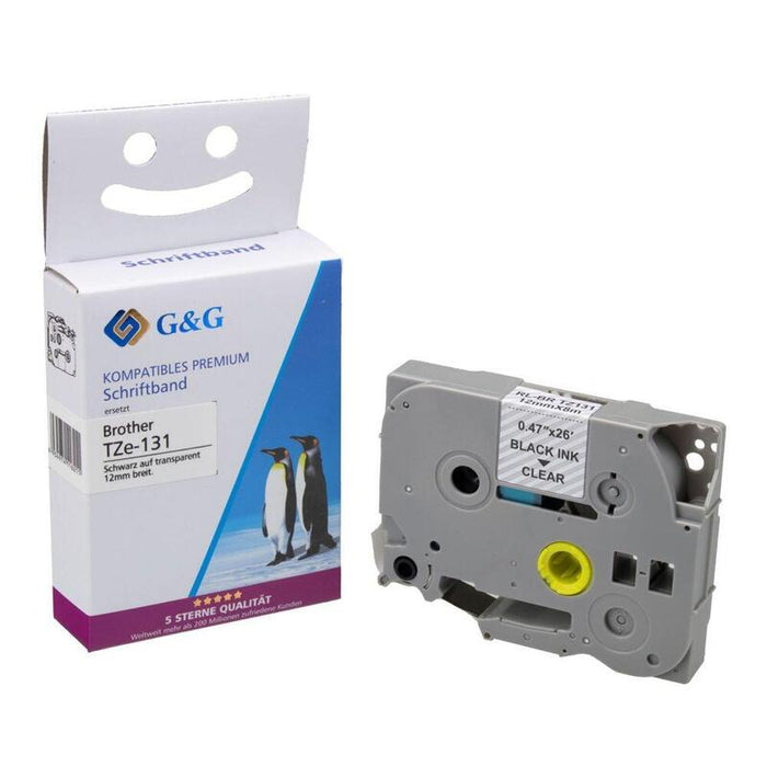 G&G Schriftband Compatible Con Brother Tze-131