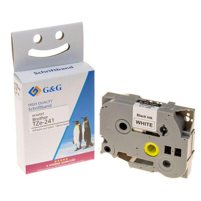 G&G Schriftband Compatible Con Brother Tze-241