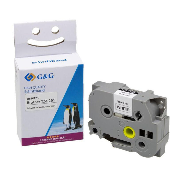 G&G Schriftband Compatible Con Brother Tze-251