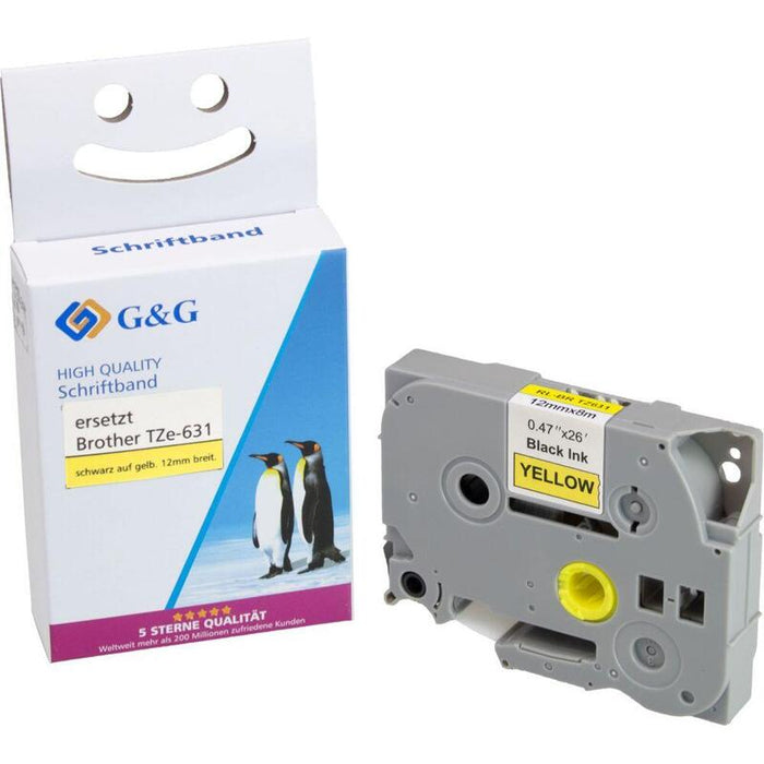 G&G Schriftband Compatible Con Brother Tze-631