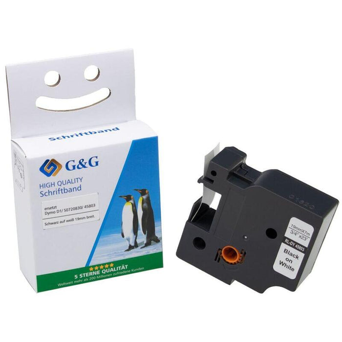 G&G Schriftband Compatible Con Dymo D1 S0720830 45803