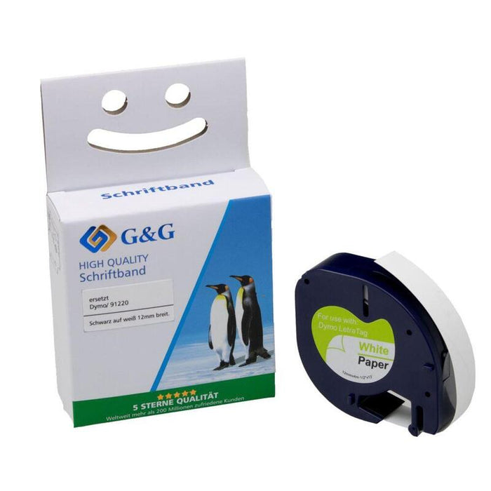 G&G Schriftband Compatible Con Dymo S0721520 91220
