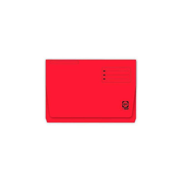 Gio Subcarpeta Con Bolsa Y Solapa Rojo Intenso Cartulina Folio 320gr -25u-