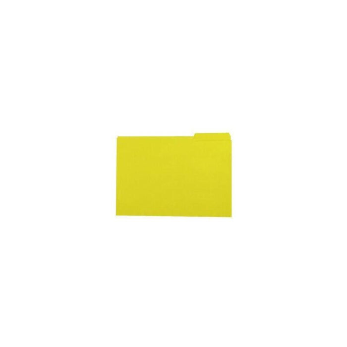 Gio Subcarpeta Con Pestaña Lateral Izquierda Folio Cartulina 250gr Amarillo Intenso -50u-