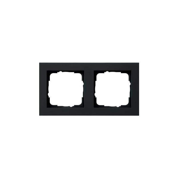 Gira 021209 Abdeckrahmen 2f Gira E2 Schwarz
