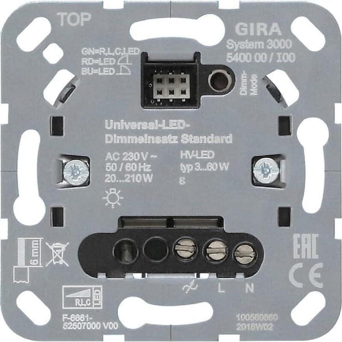Gira 540000 S3000 Uni-Led-Dimmeins. Std Inserto