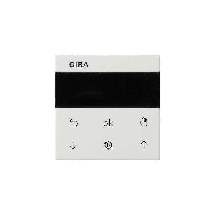 Gira S3000 Jalousie- Und Schaltuhr Display System 55 Reinweiss Glänzend