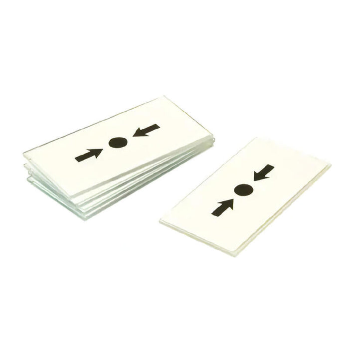 Globalty 515.001.119 Sus758 - Cristal De Recambio Para Pulsadores De Las Series Mcp Y Cp. Pack 5u.