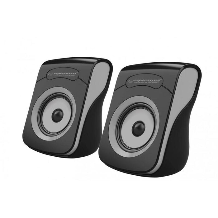 Glosniki 2.0 Usb Flamenco Czarno-Szare