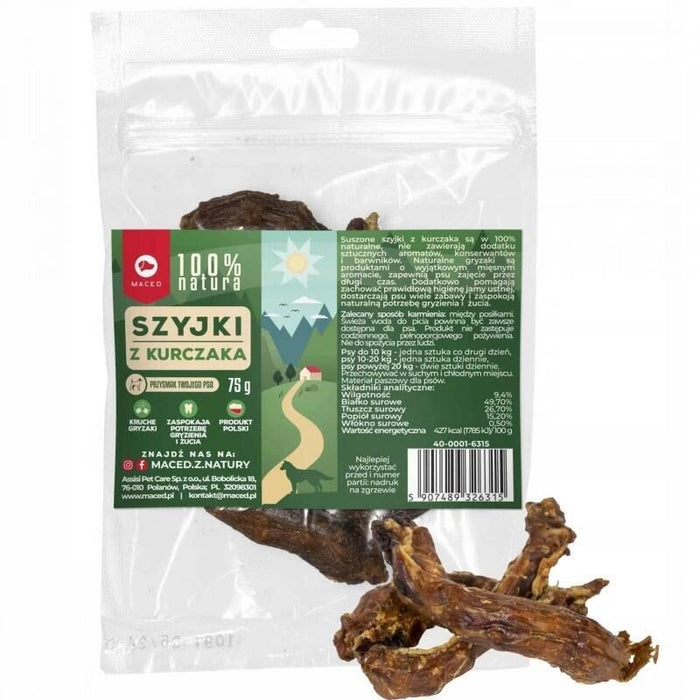 Golosina Para Perro  Maced Cuello De Pollo 100% Nature  75 G