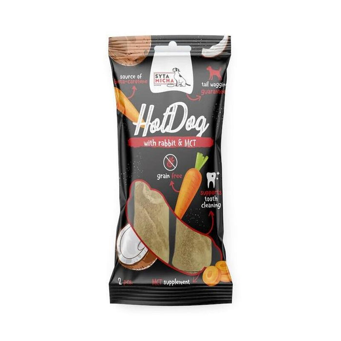 Golosina Para Perros Syta Micha Conejo Masticable Para Hot Dog Con Mct  15 Cm/2 Uds.