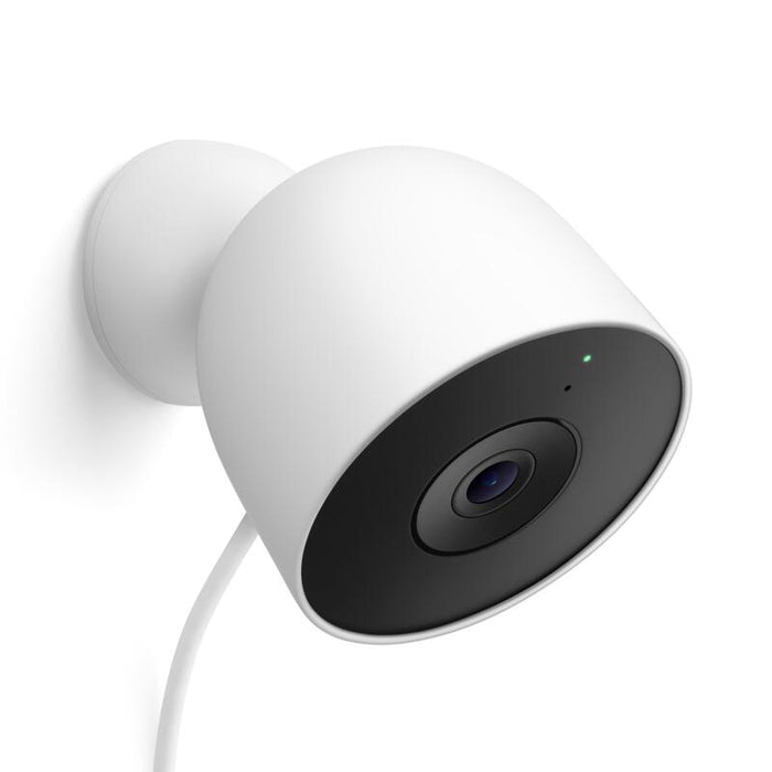 Google Nest Cam Outdoor (Con Cable, 2 Gen.) - Cámara De Seguridad Para Exteriores Con Vídeo 2k - Funciona Con Google Home - Nieve
