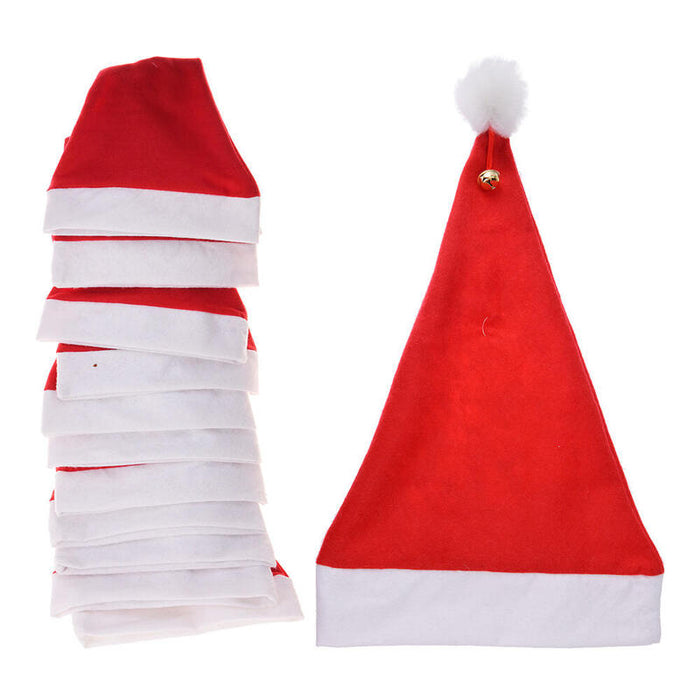 Gorro Navideño Con Cascabel 30x40cm