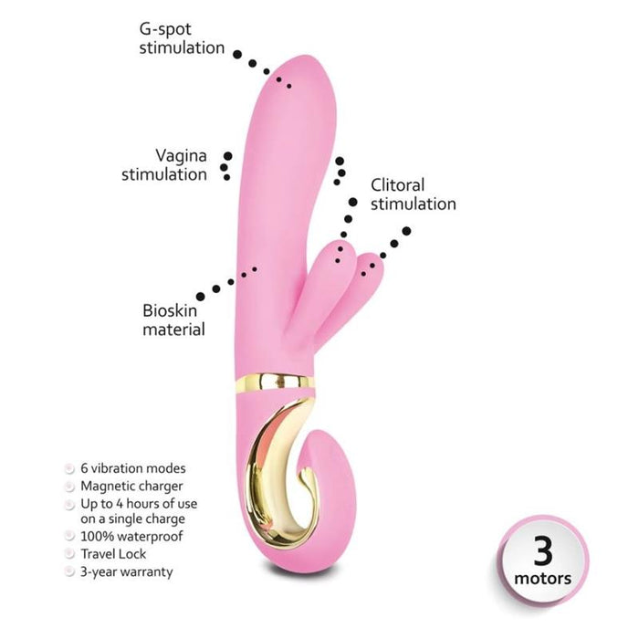 G-Vibe - G-Rabbit Vibrador Conejito Rampante Rosa