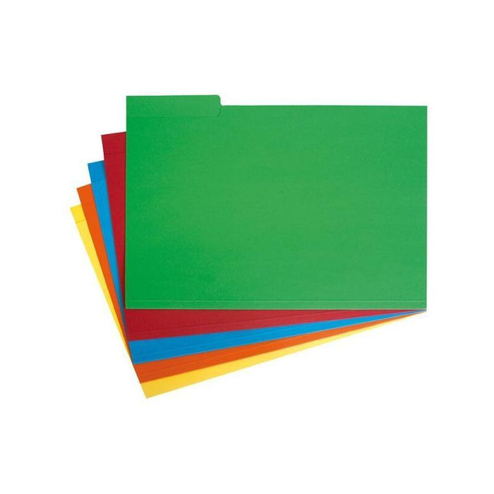 Grafoplás Subcarpeta Con Pestaña Lateral Folio Cartulina Rojo -50u-