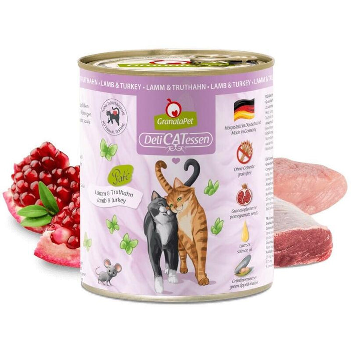 Granatapet Delicatessen Salmón Y Pavo  Comida Húmeda Para Gatos - 800 G