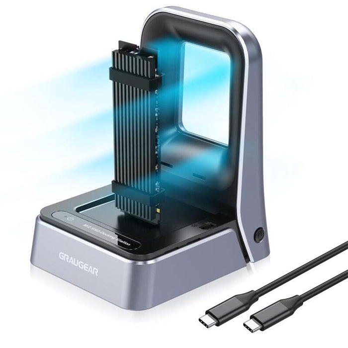 Graugear Docking Station 4.0 Para M.2 Pcie Gen4x4 Nvme Ssd