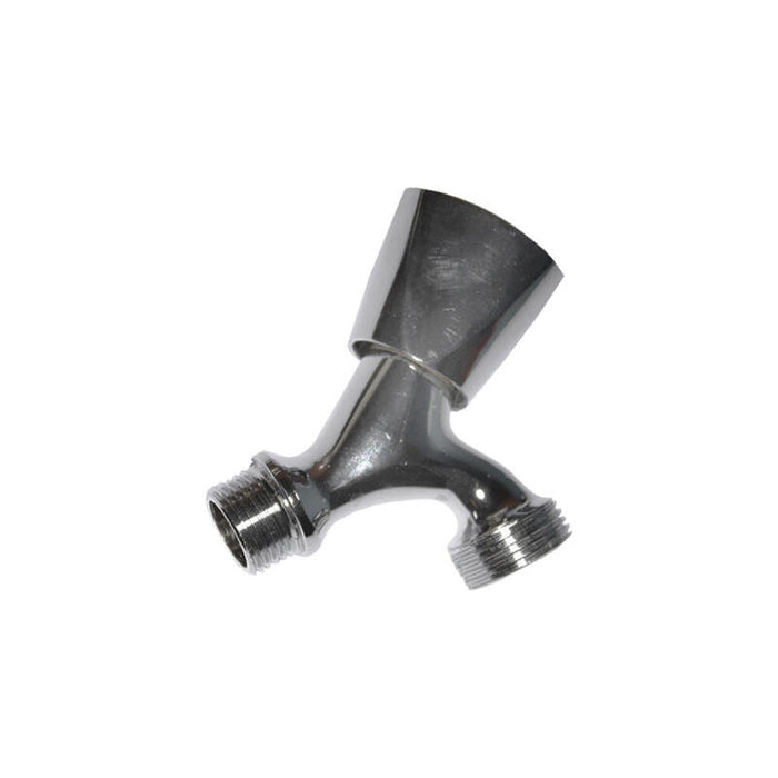 Grifo De Lavadora Basico 1 Salida V/Metal Cromo 1/2" - 3/4" (Envasado)