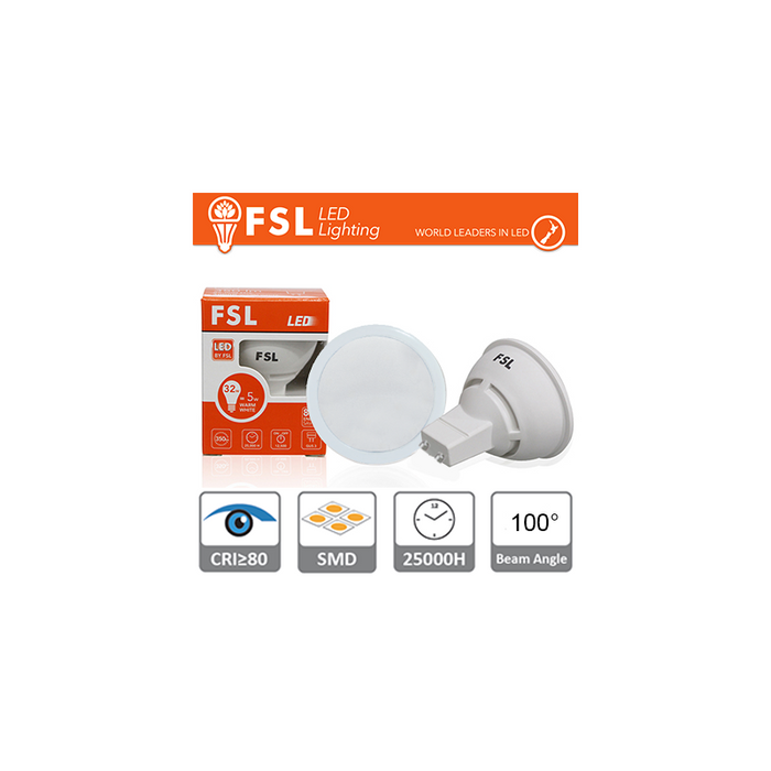 Gu10 Led - 3w 4000k 260lm 100° Cri>80 Antirreflejo