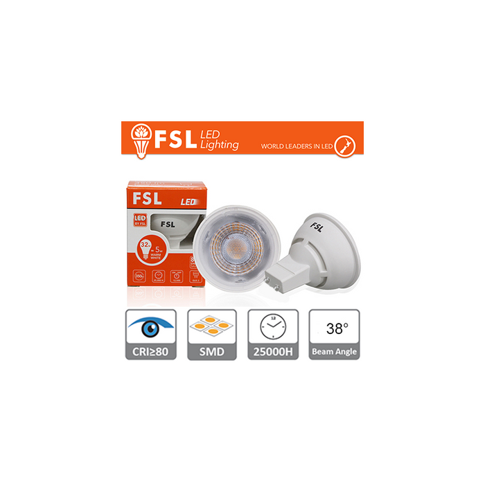 Gu10  Led - 6w 3000k 500lm 38° Cri>80