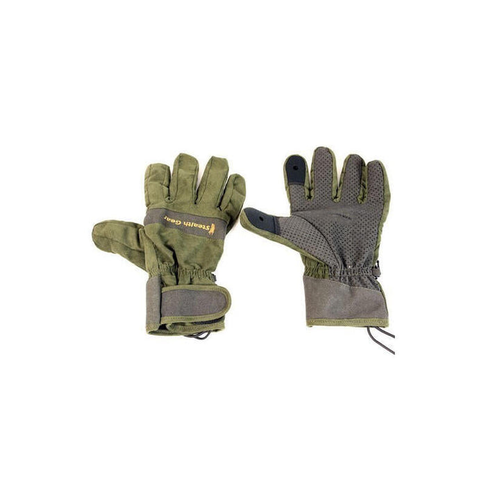 Guantes Stealth Gear Sggxxl Verde, Oliva Microfibra, Poliéster