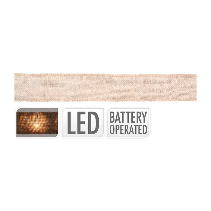 Guirnalda Lazo Con 20 Leds Con Pilas 2m X 5cm 2xaa
