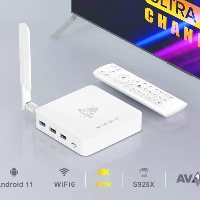 H96 Max M12 S928x 4gb/64gb Wifi 6 Blanco