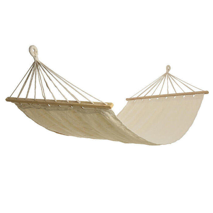 Hamaca Lisa De Exterior Modelo Hawai 100x200cm Color Blanco