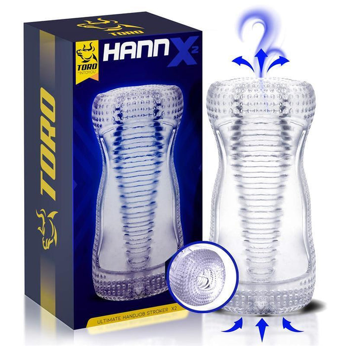 Hannx2 Masturbador Manual Ultimate Doble Salida 5.5