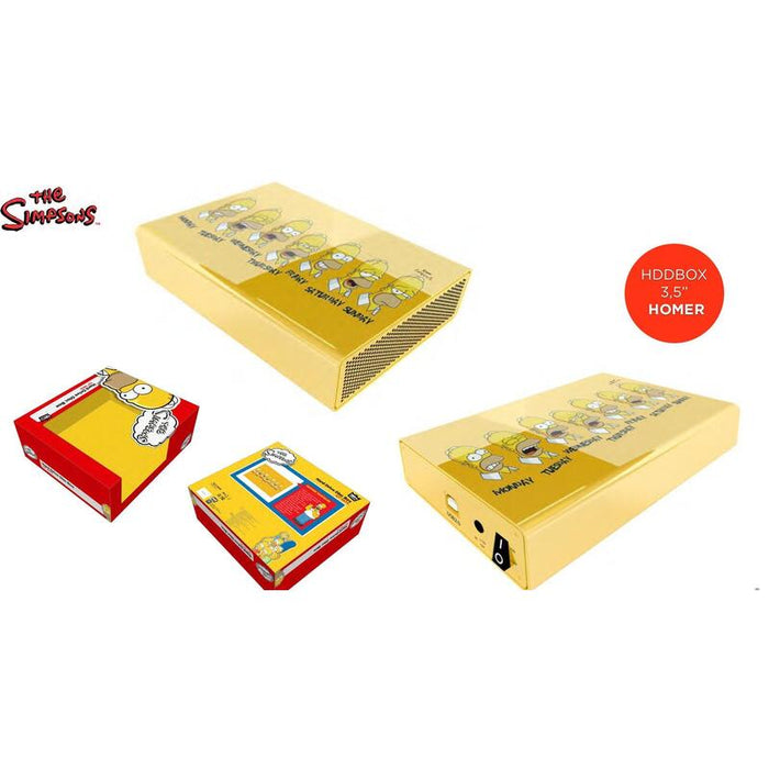 Hdd Caja-Ext. Usb 3,5 Sata  Simpson Amarillo